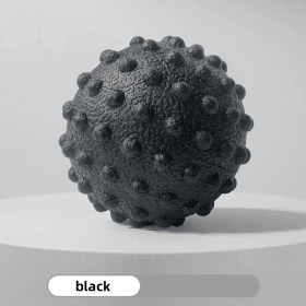 Yoga Body Massager Ball, Manual Yoga Massager Ball For All Over Body Trigger Point Care, Muscle Relaxation (Color: BLACK)